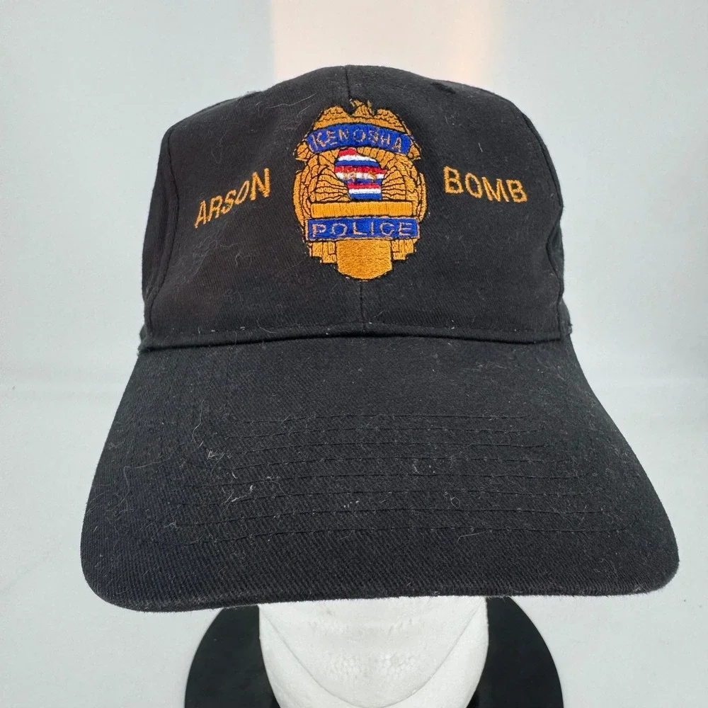 Kenosha Wisconsin Police Arson Bomb Squad Hat Black Embroidered Baseball Cap